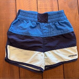 Patagonia Kids' Navy and Light Blue Shorts